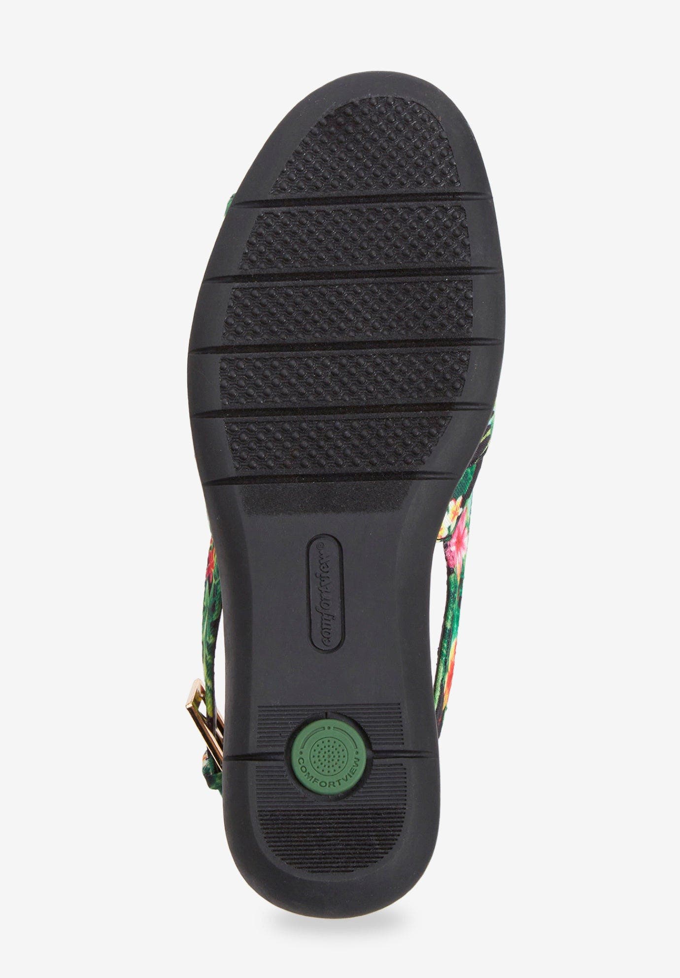 Comfortview The Adele Sling Sandal, Alternate, color, Black Floral