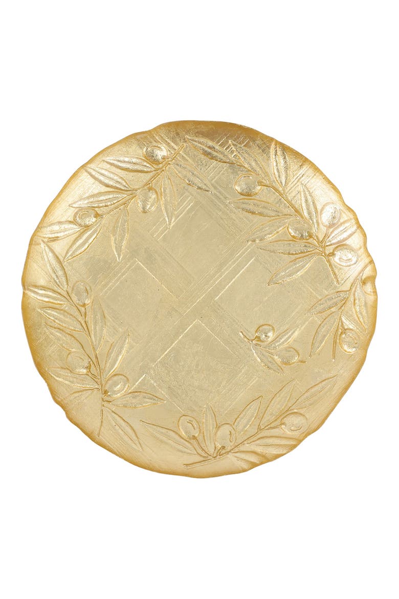 Moon Glass Salad Plate, Main, color, GOLD