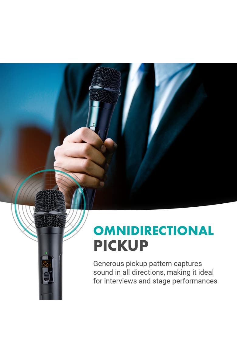 MOVO WMX-7-TH-RX VHF Handheld Wireless Microphone System for Cameras, Alternate, color, Black