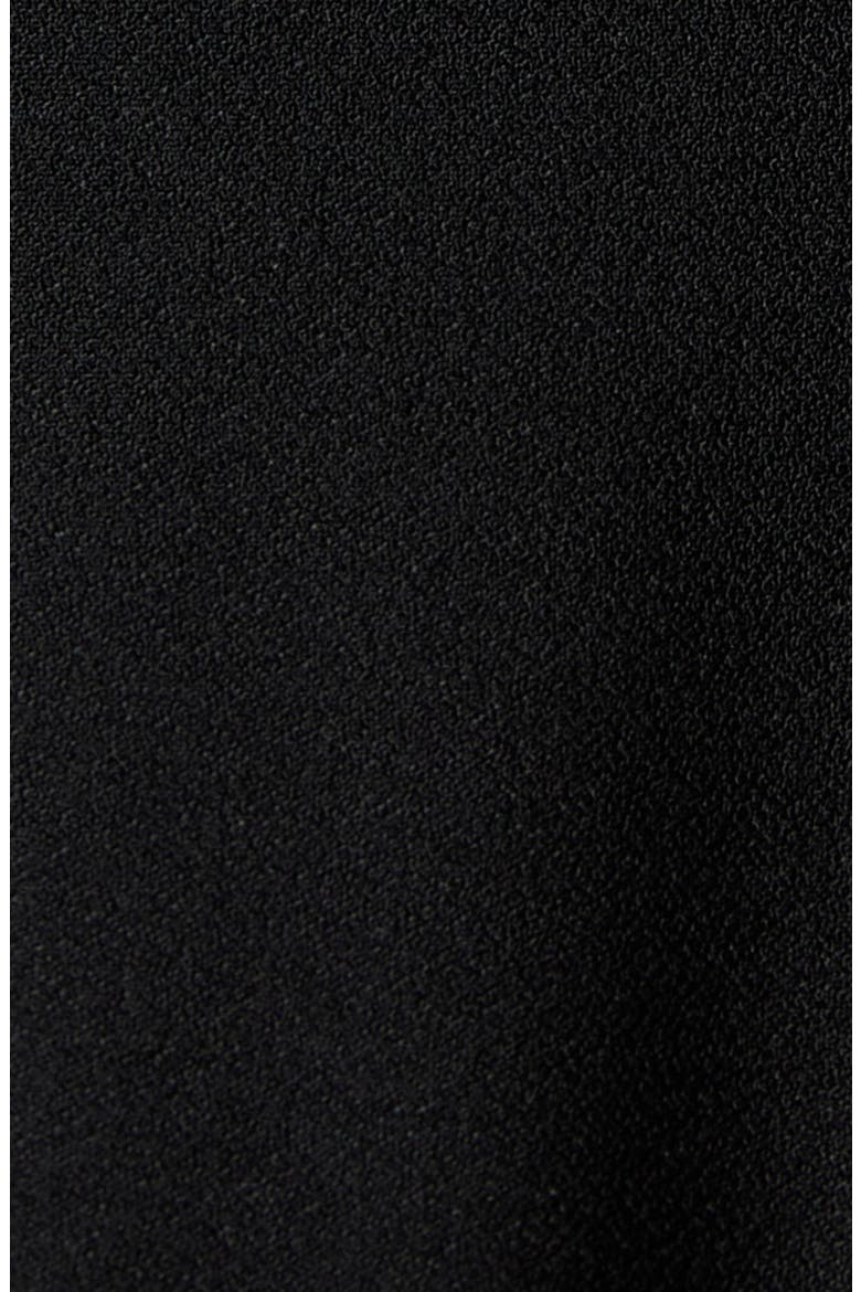 Mixed Media A-Line Dress, Alternate, color, BLACK