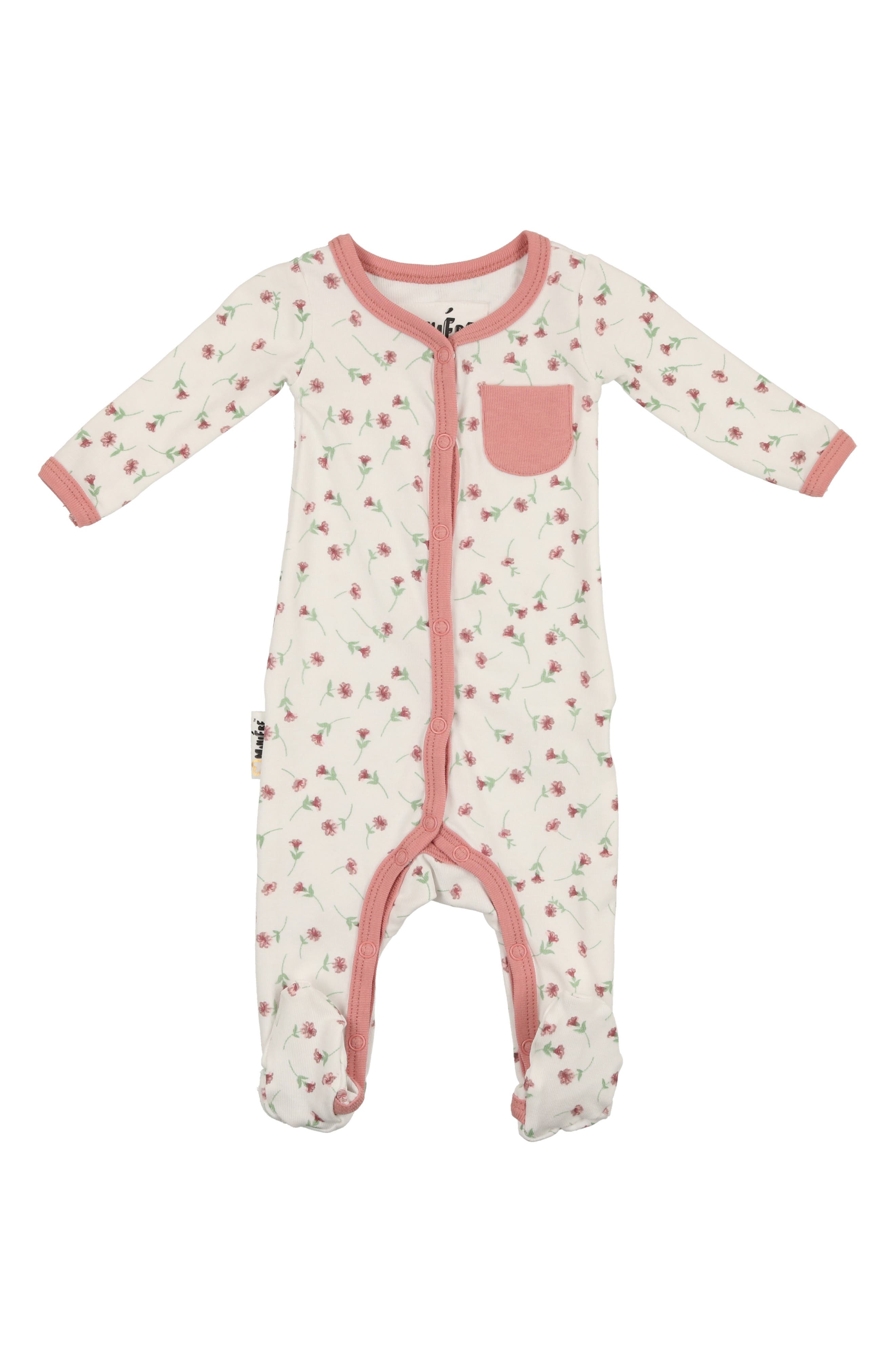 Manière Floral Knit Footie