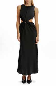 Esfira Twist Front Cutout Maxi Dress