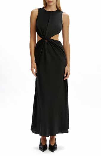 Esfira Twist Front Cutout Maxi Dress