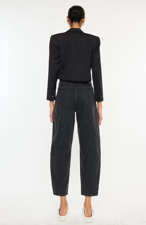 Kancan Ivy Ultra High Rise Balloon Fit Jeans In Gray