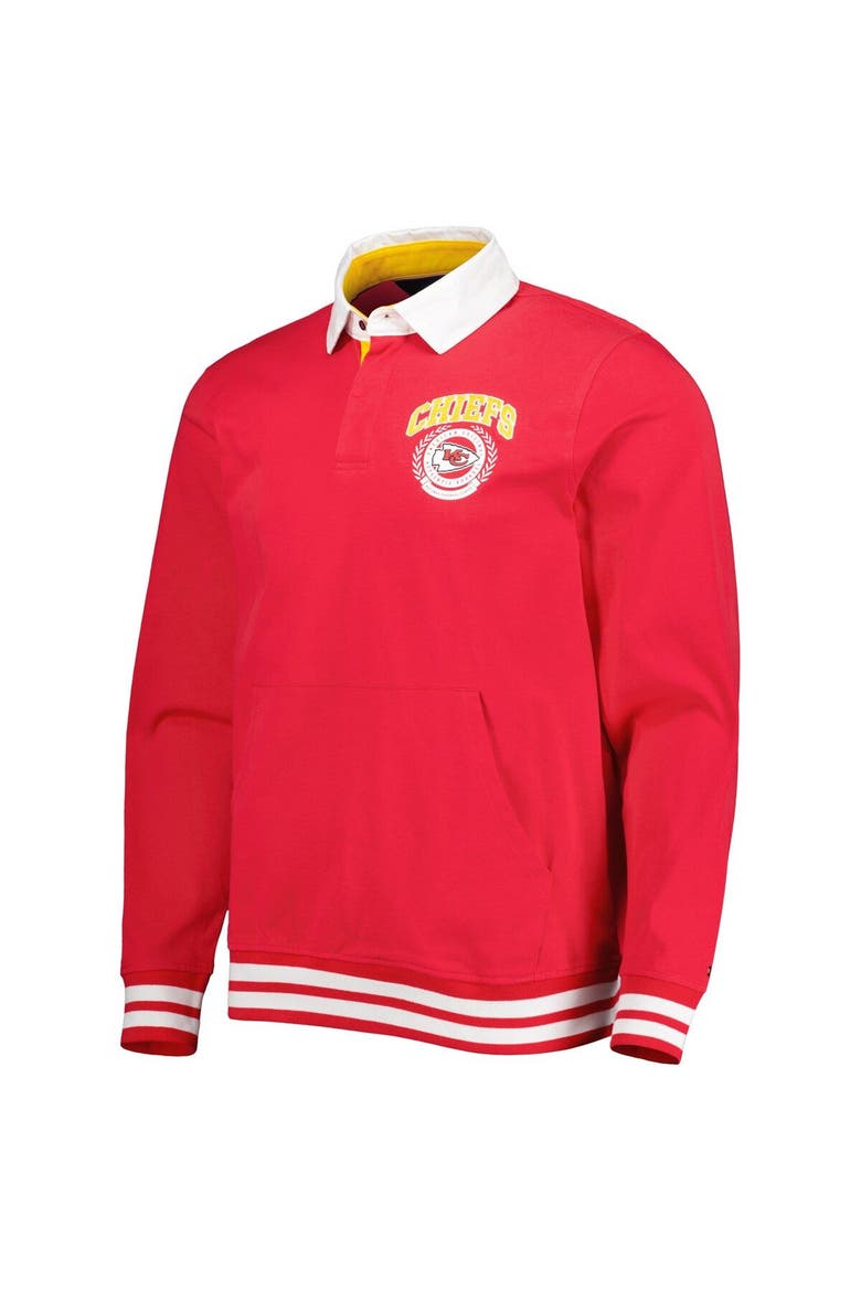 Men's Tommy Hilfiger Red Kansas City Chiefs Cody Long Sleeve Polo, Alternate, color, Red