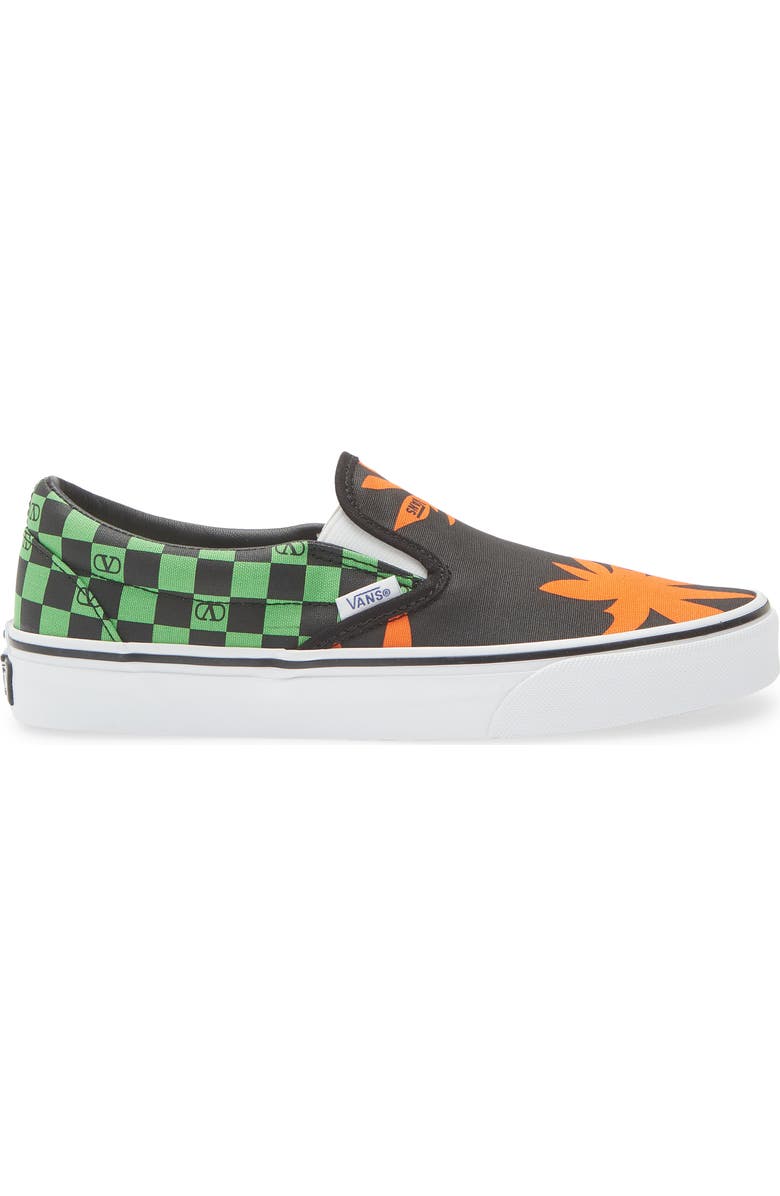 Valentino Garavani x Vans Tropical Palms Slip-On Sneaker, Alternate, color, Black Multi