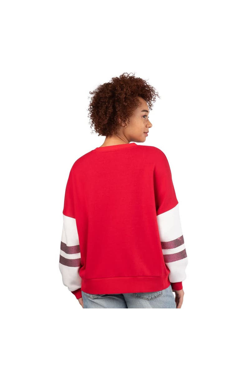 G-III 4HER BY CARL BANKS Women's G-III 4Her by Carl Banks Pink Super Bowl LIX Clubs Pullover Sweatshirt, Alternate, color, 