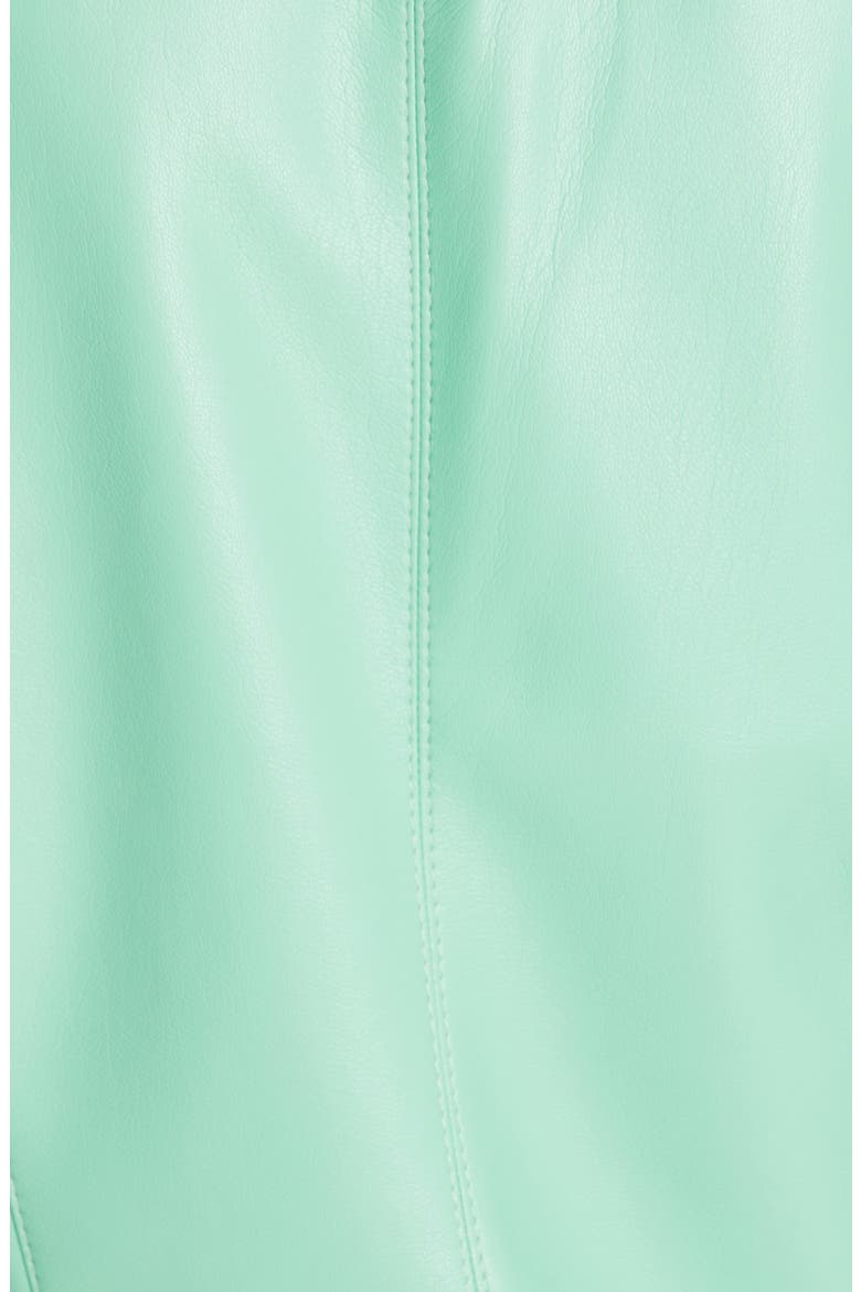 Priya Faux Leather Button-Up Top, Alternate, color, ZEPHYR