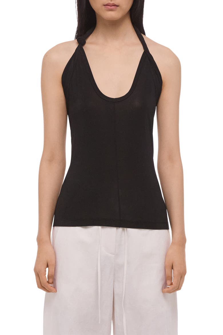 Twist Dancer Top, Main, color, BLACK