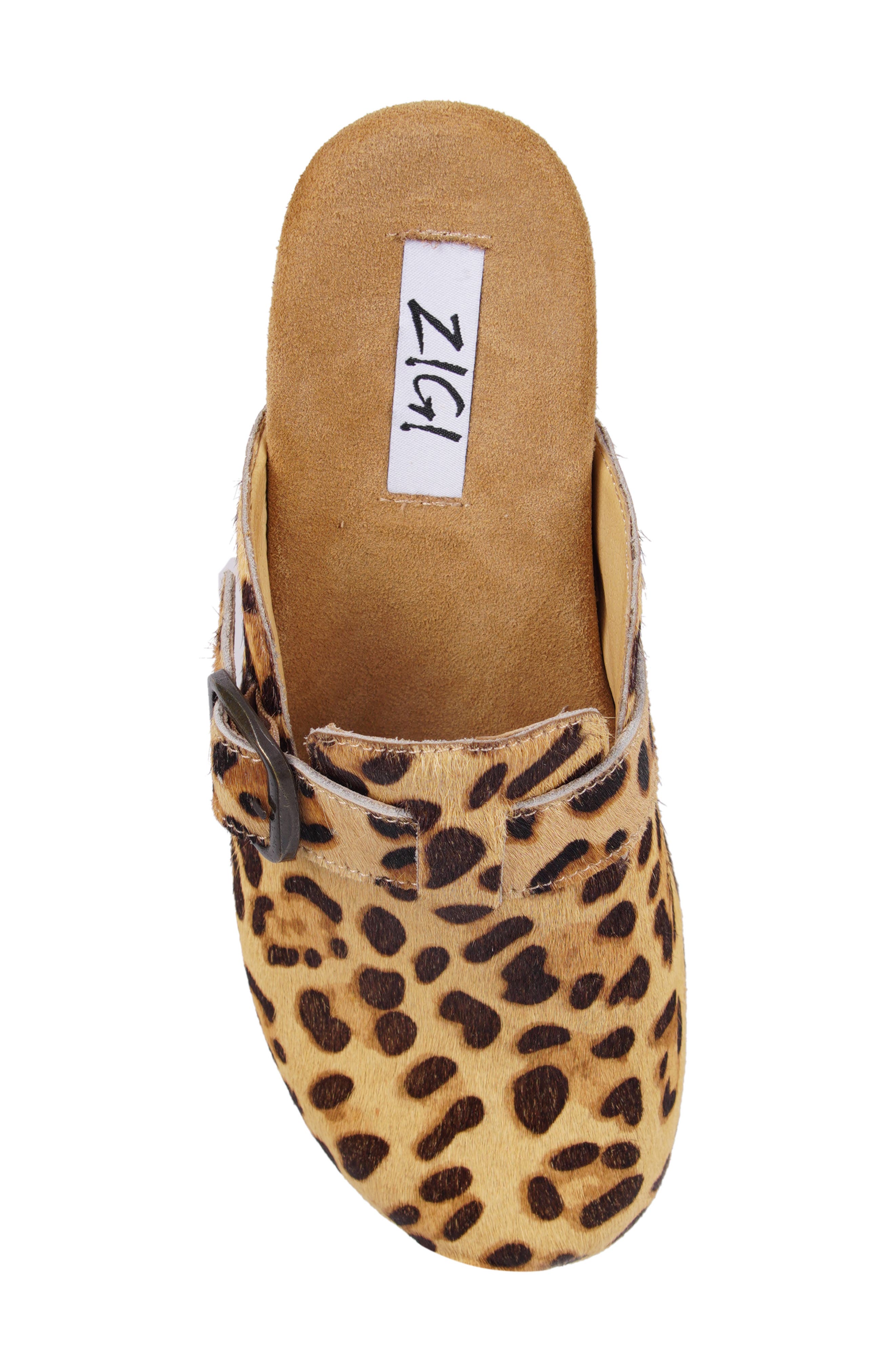 Cuna Platform Clog, Alternate, color, LEOPARD CALF HAIR