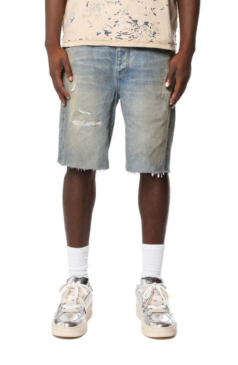 High Summer Ripped Cutoff Denim Shorts