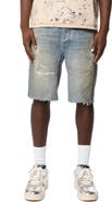 PURPLE BRAND High Summer Ripped Cutoff Denim Shorts