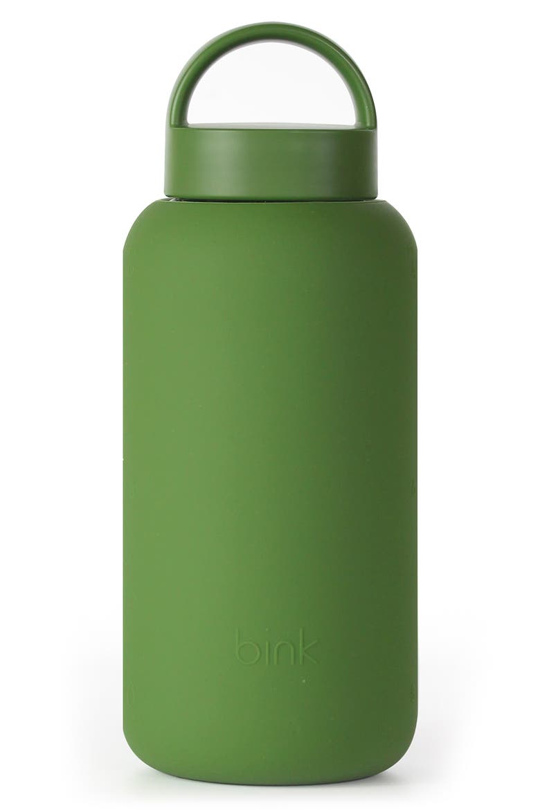 Day Hydration Tracking Water Bottle, Main, color, FOREST