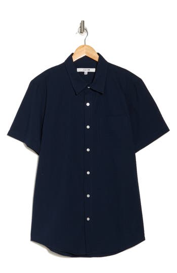 Joe's Cotton Seersucker Short Sleeve Button-up Shirt