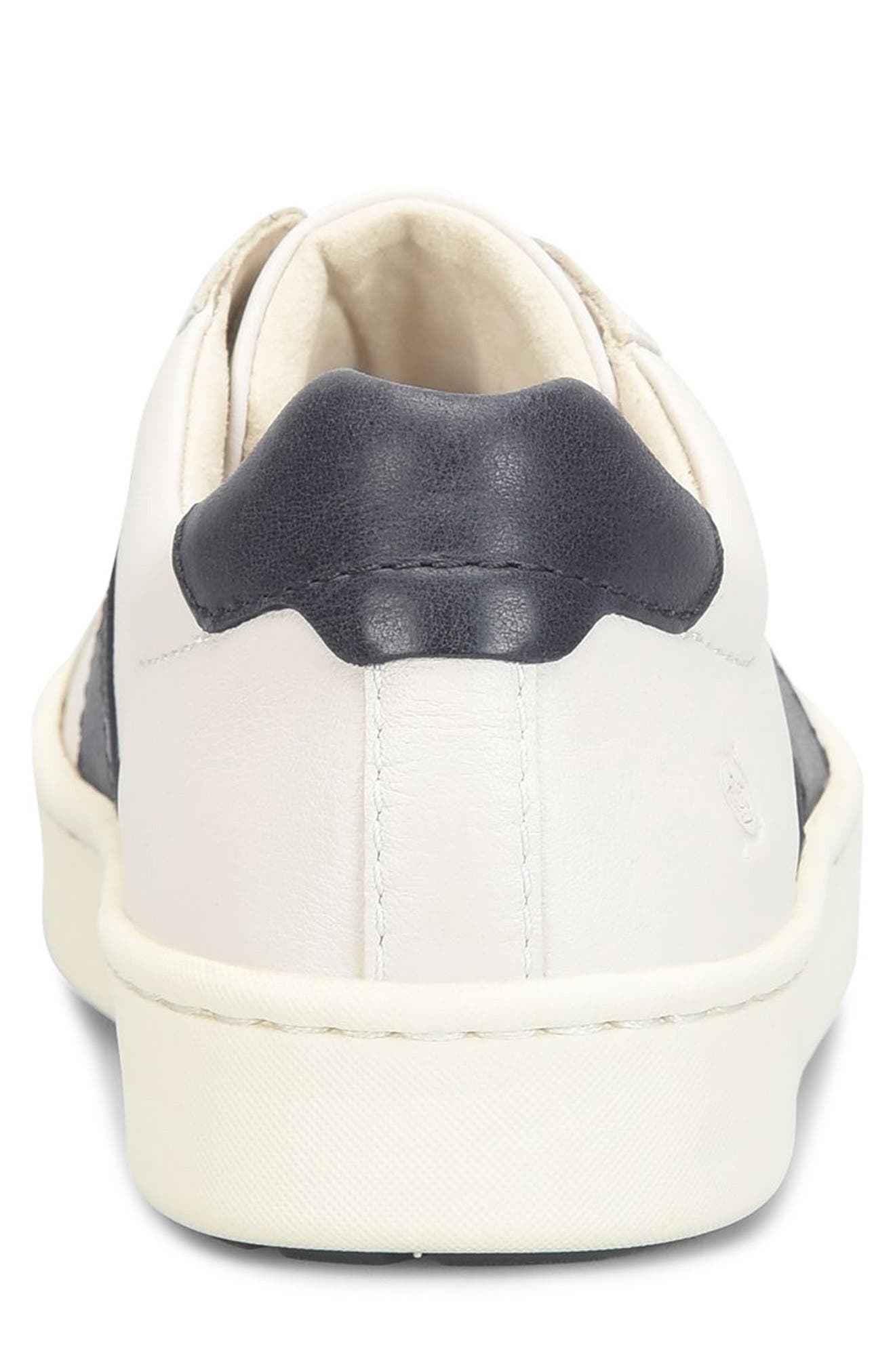 Børn Beck Tie Low Top Sneaker, Alternate, color, White Leather