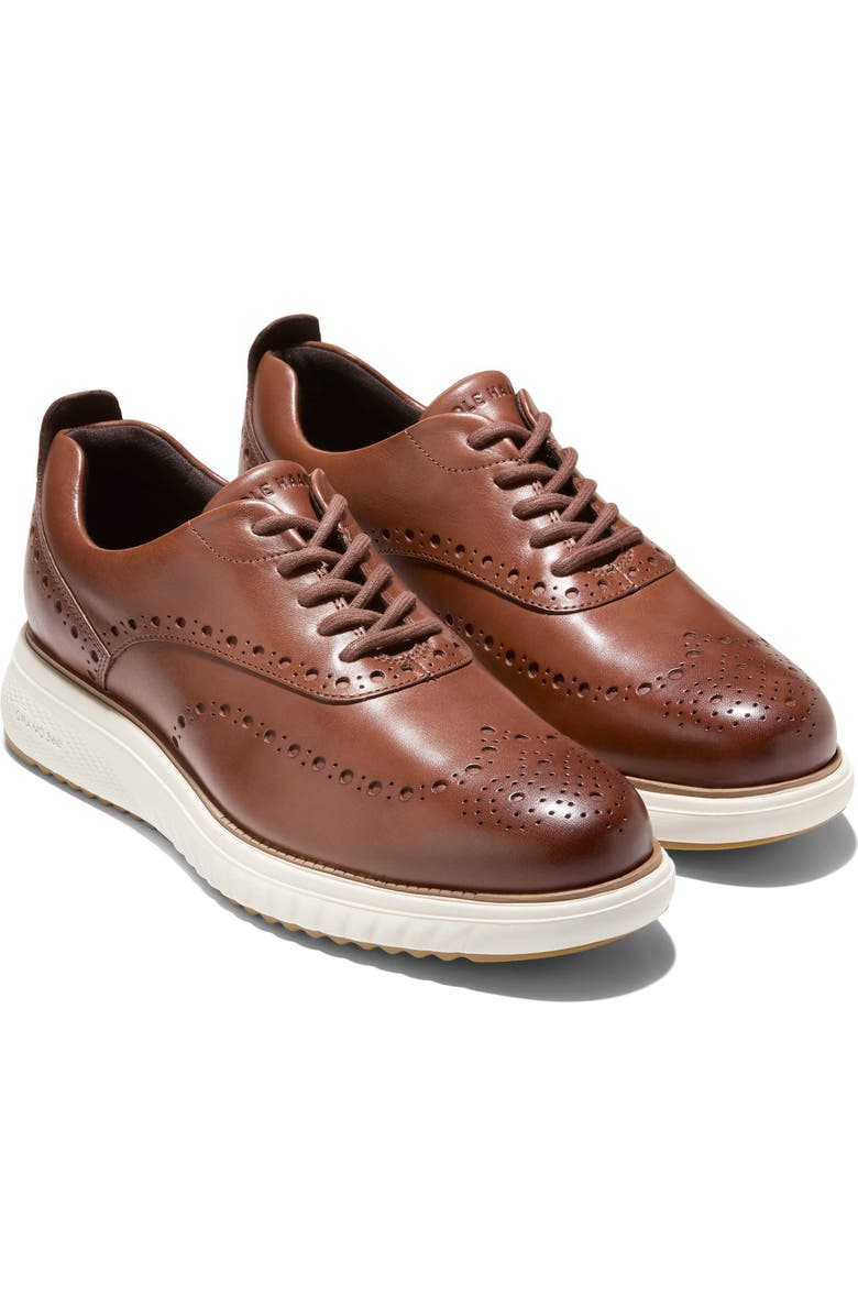 Cole Haan Eon Wingtip Oxford Sneaker, Main, color, Woodbury/ Ivory