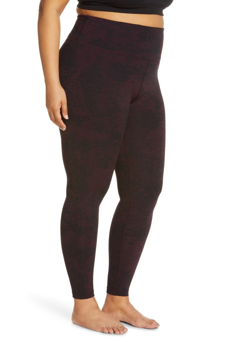 Jacquard High Waist Ankle Leggings, Alternate, color, PURPLE NEBULA BASALT JACQUARD