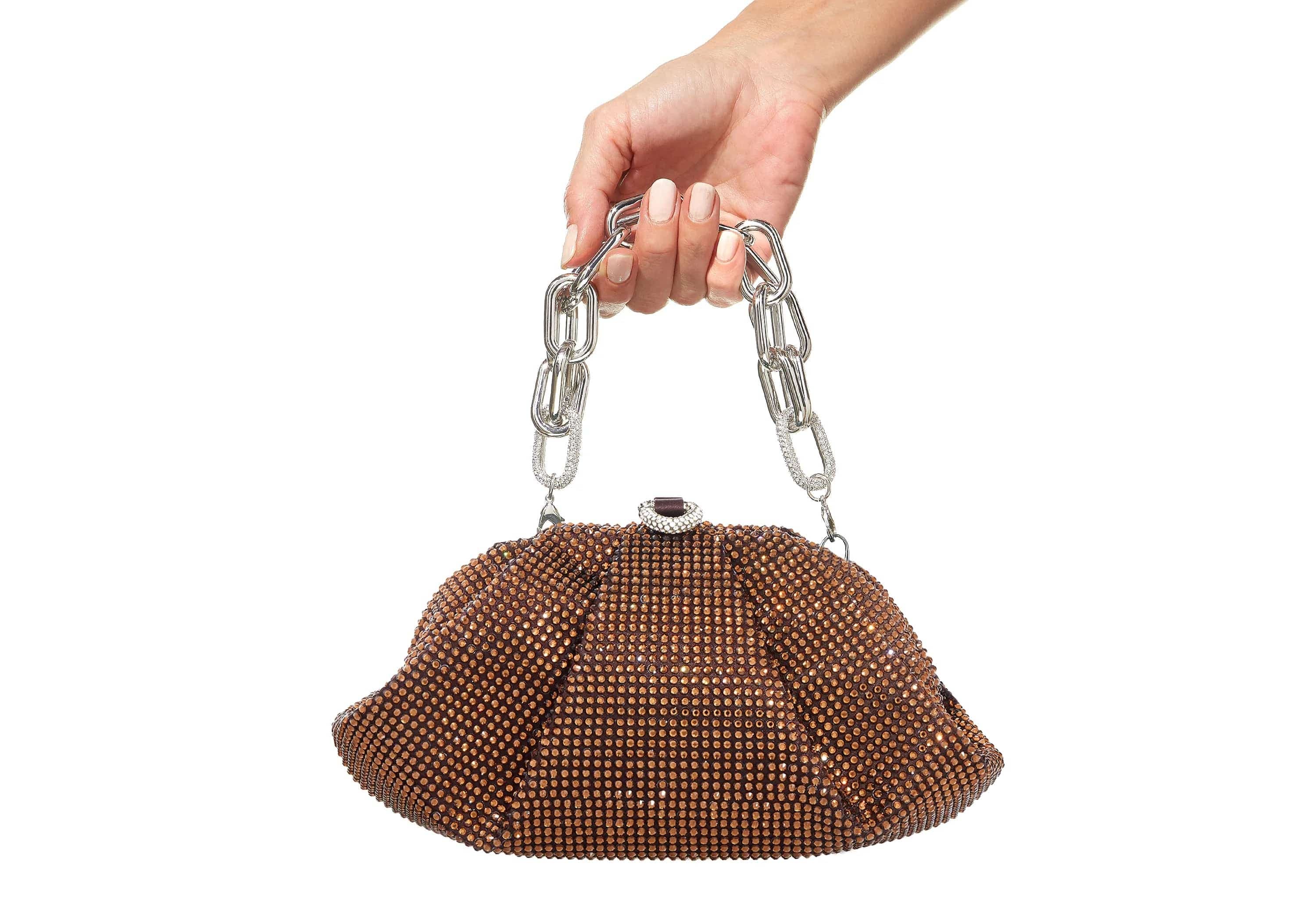 Gemma Clutch, Alternate, color, Silver Chocolate