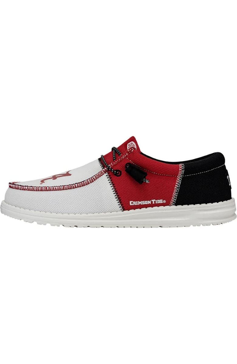 Hey Dude Men's Crimson/Black Alabama Crimson Tide Wally Casual Shoes, Main, color,
