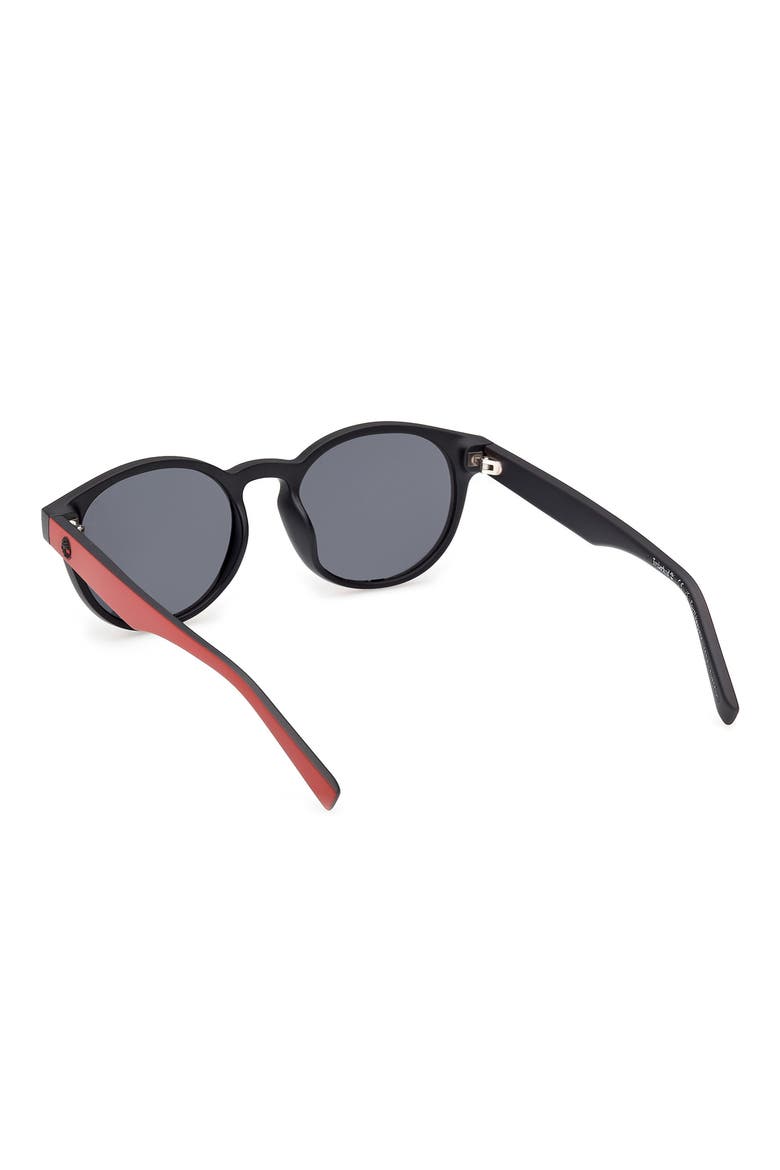 49mm Sunglasses, Alternate, color, MATTE RED / SMOKE POLARIZED
