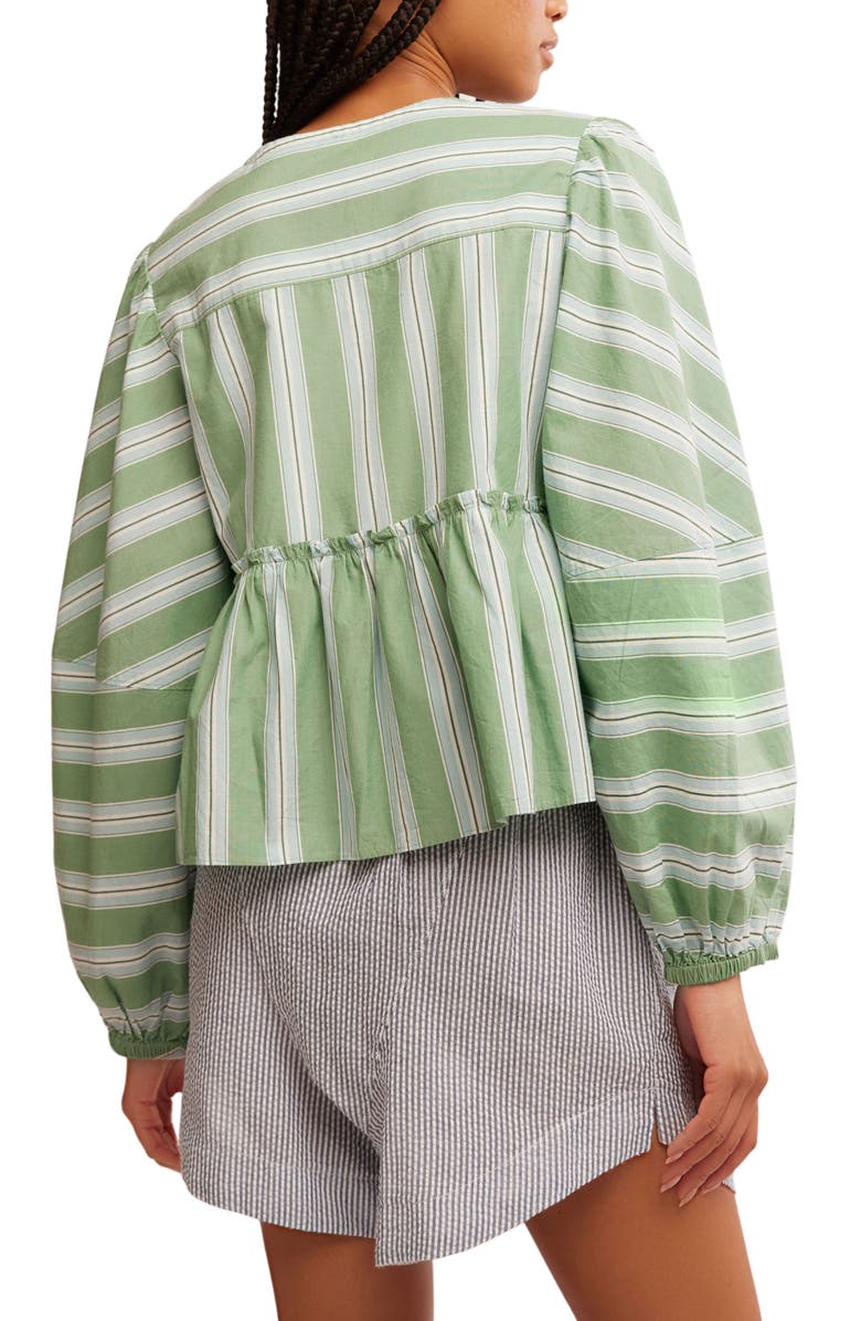 Free People Brunch Babe Top, Alternate, color, White Spruce Combo