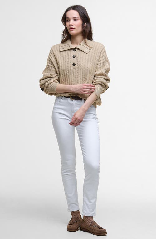 Barbour Norham Cotton & Wool Polo Sweater In Brown