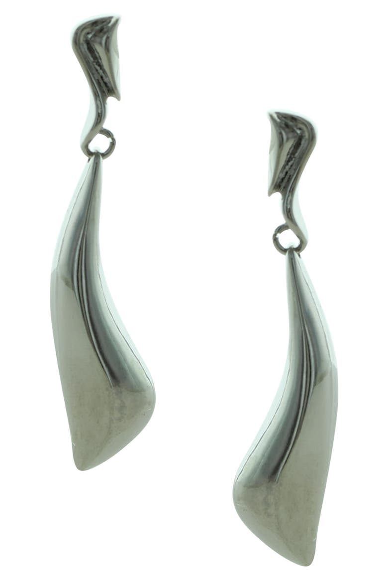 Molly Drop Earrings, Main, color, SILVER