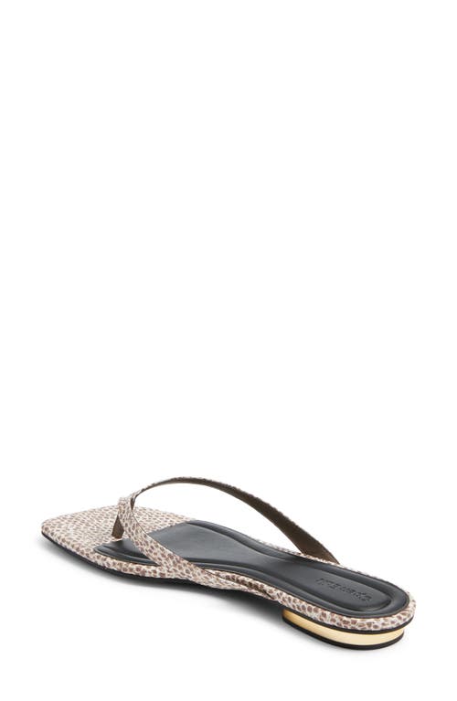 Open Edit Ocean Snakeskin Embossed Flip Flop
