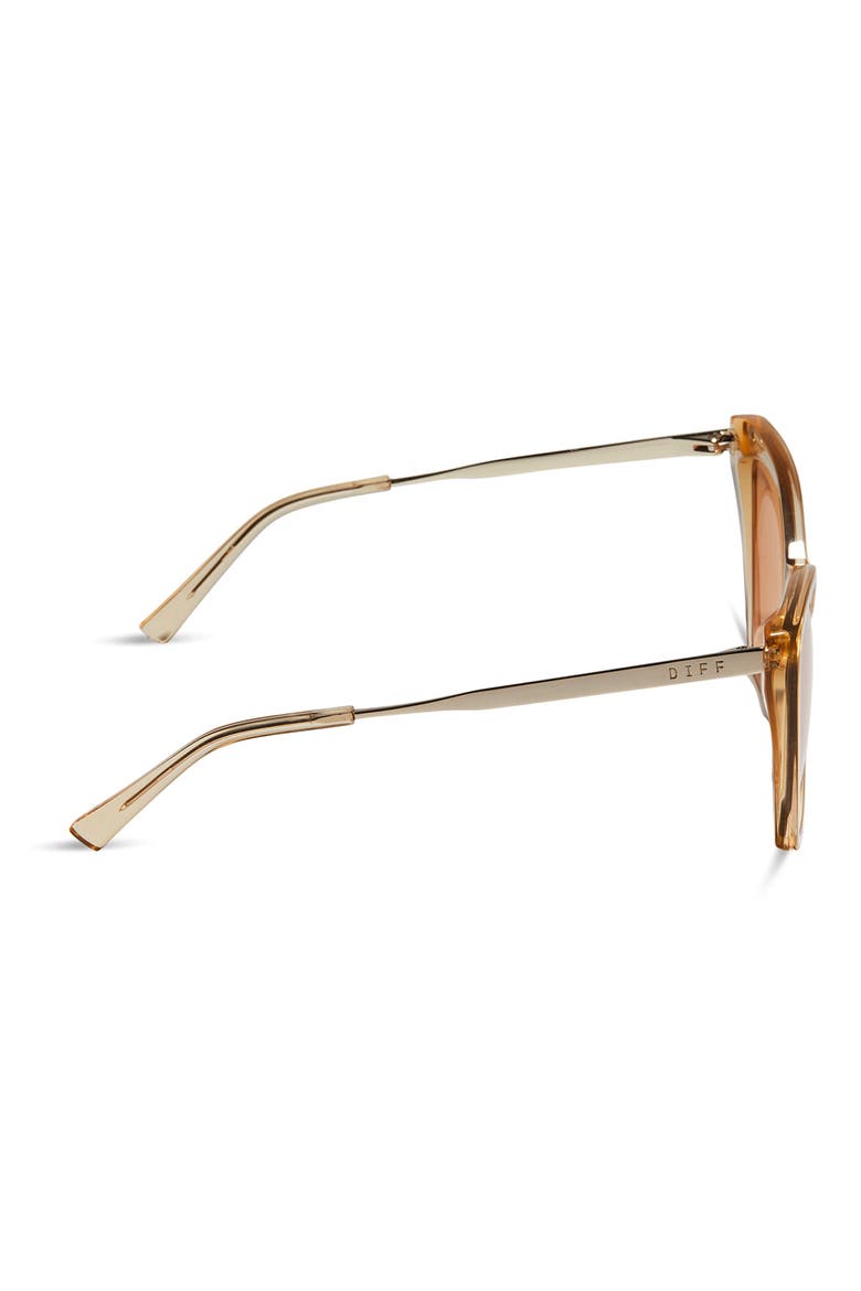 Becky II 56mm Cat Eye Sunglasses, Alternate, color, HONEY CRYSTAL FLASH