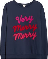 Caslon® Very Merry Merry Sweatshirt