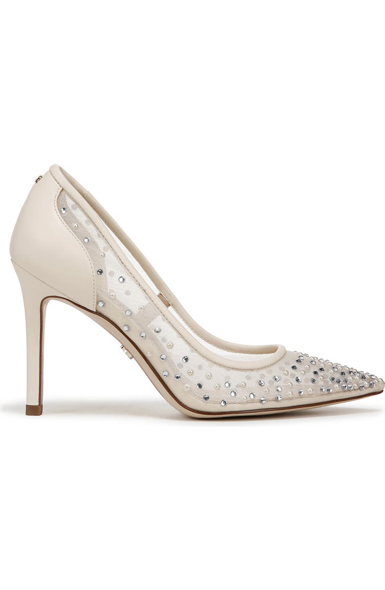 Sam Edelman Hazel Mesh Pointed Toe Pump, Alternate, color, Modern Ivory