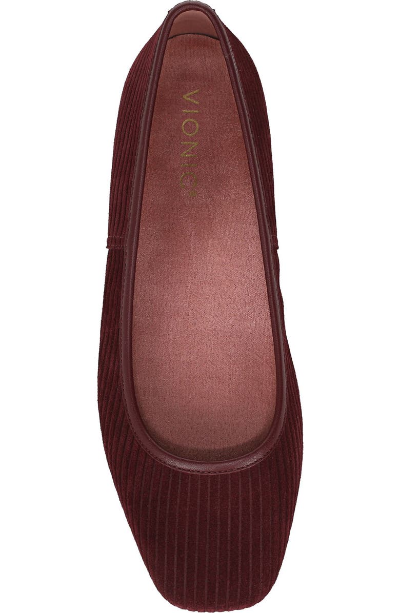 Vionic Orinda Ballet Flat, Alternate, color, Cherry Jubilee
