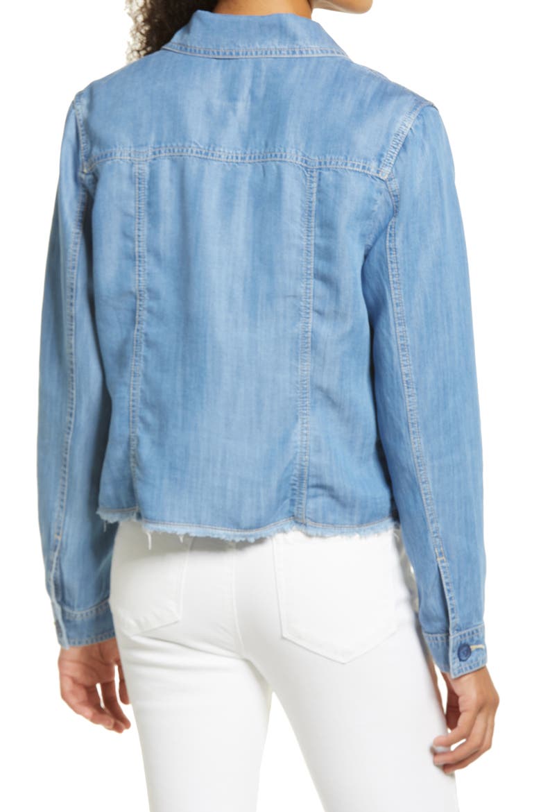 O'lei Chambray Jacket, Alternate, color, MED INDIGO WASH