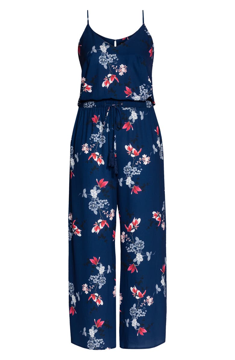 City Chic Lotus Love Jumpsuit, Alternate, color, 