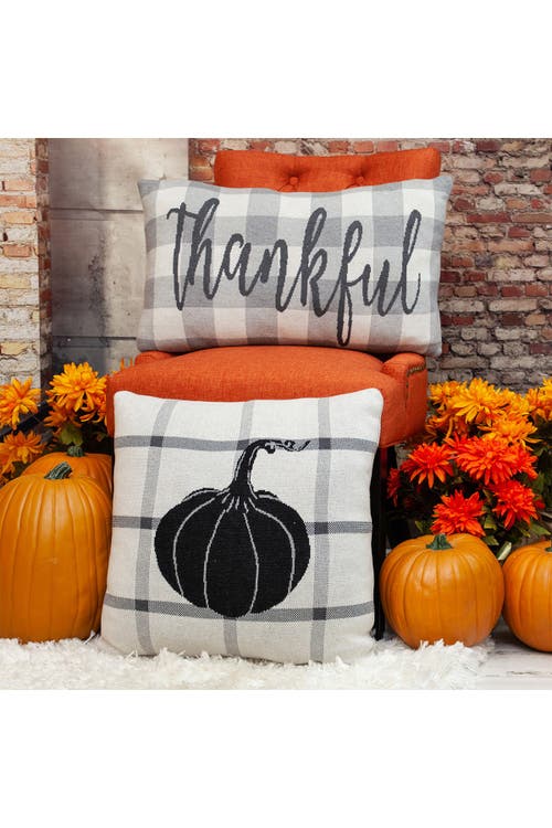 Parkland Collection Big Max Transitional Grey Throw Pillow In Gray