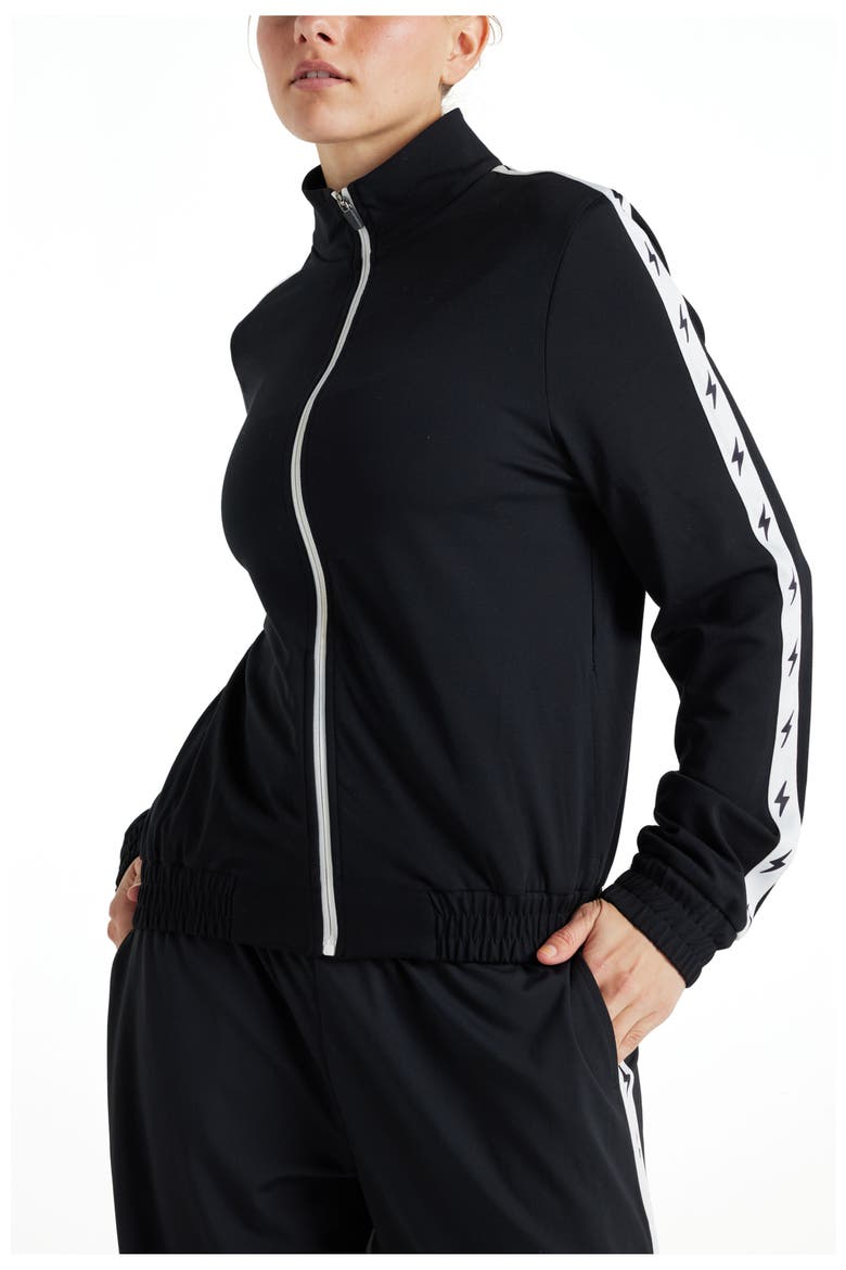 Bolt Track Jacket, Alternate, color, Black/White