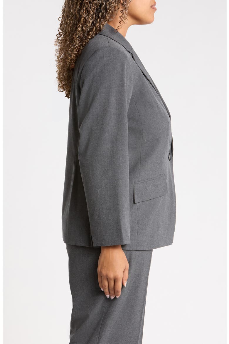 Washable One-Button Jacket, Alternate, color, MODERN CHARCOAL