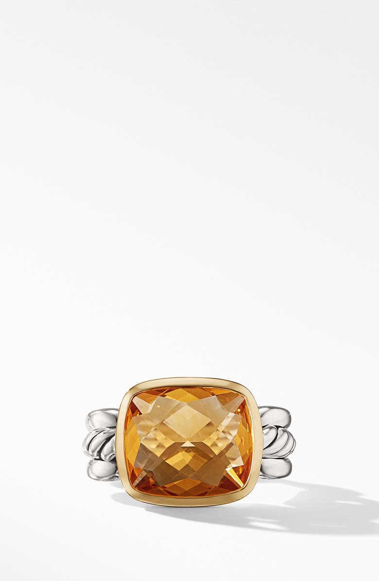 David Yurman Wellesley Link Statement Ring with 18K Gold, Alternate, color, 