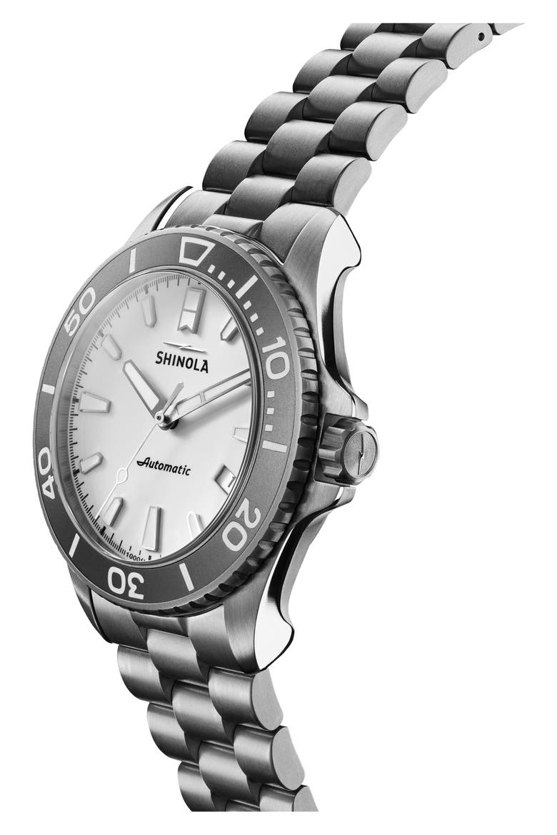 The Ice Monster Automatic Bracelet Watch, 43mm, Alternate, color, WHITE