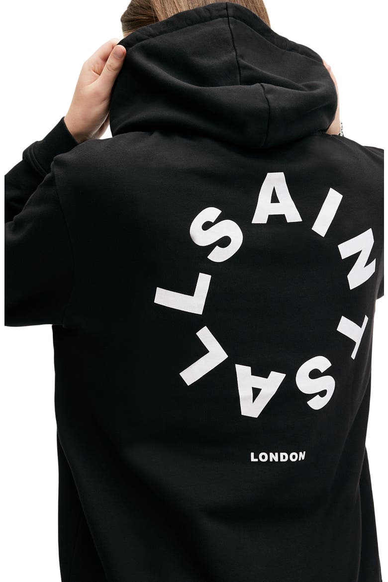 Tierra Logo Cotton French Terry Graphic Hoodie, Alternate, color, JET BLACK