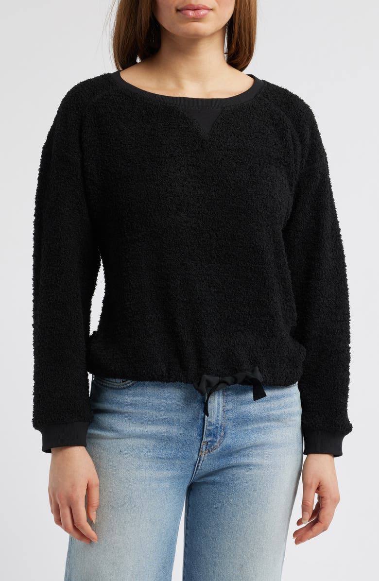 Wit & Wisdom Tie Hem Raglan Pullover, Main, color, 