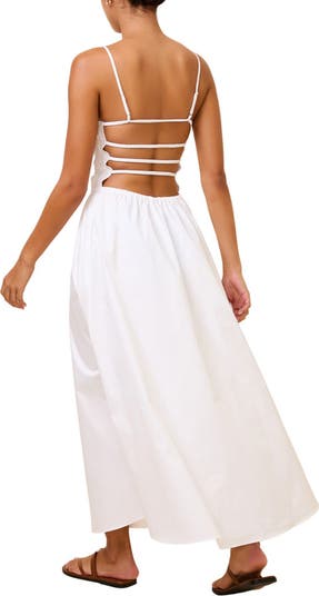 The Delta Smocked Cotton Maxi Sundress
