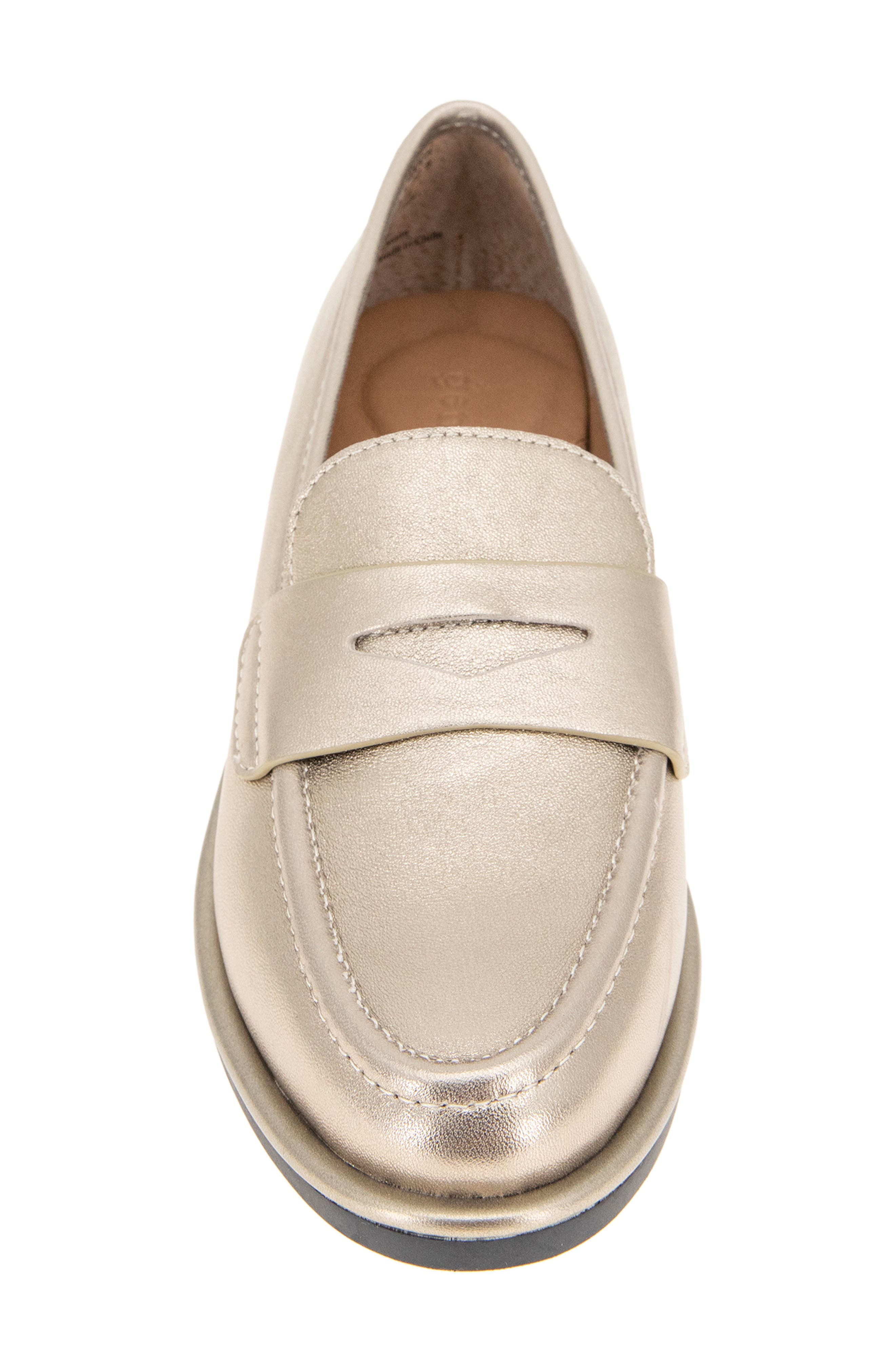 Gentle Souls Cybil Loafer, Alternate, color, Gravel Leather