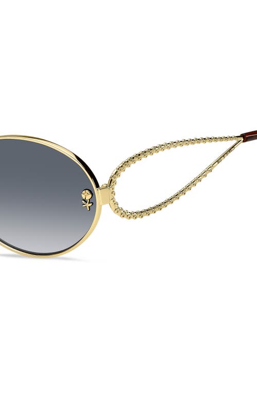 Etro 57mm Oval Sunglasses In Gold