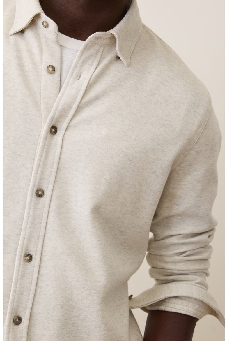Pacifica Button-Up Shirt, Alternate, color, OATMEAL HEATHER
