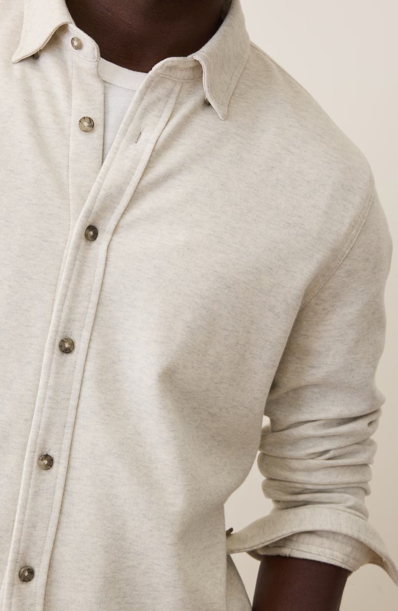 Marine Layer Pacifica Button-Up Shirt, Alternate, color, Oatmeal Heather