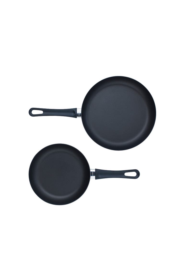 Classic 2 Piece Fry Pan Set, 10.25" & 12.5", Nonstick, Alternate, color, Black