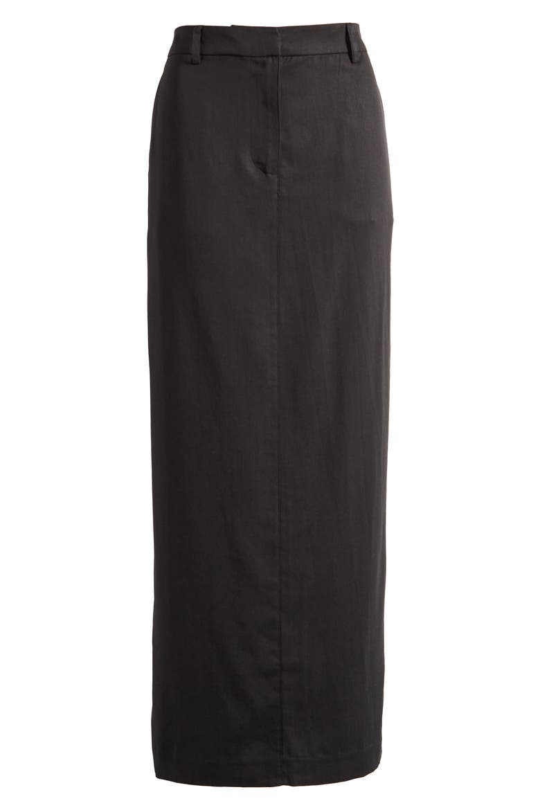 Cairo Midi Skirt, Alternate, color, BLACK