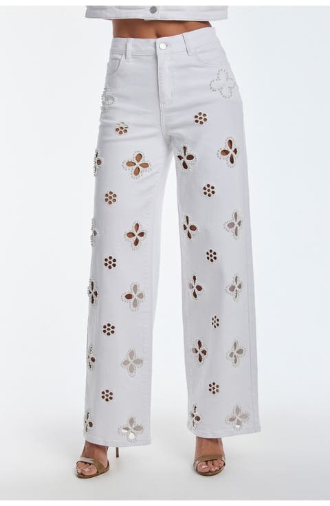 パンツ 24ss 30/1 WEATHER STRAIGHT PANTS KAJXZ Women's Wrinkle Free Relaxed Fit Straight Leg Pants