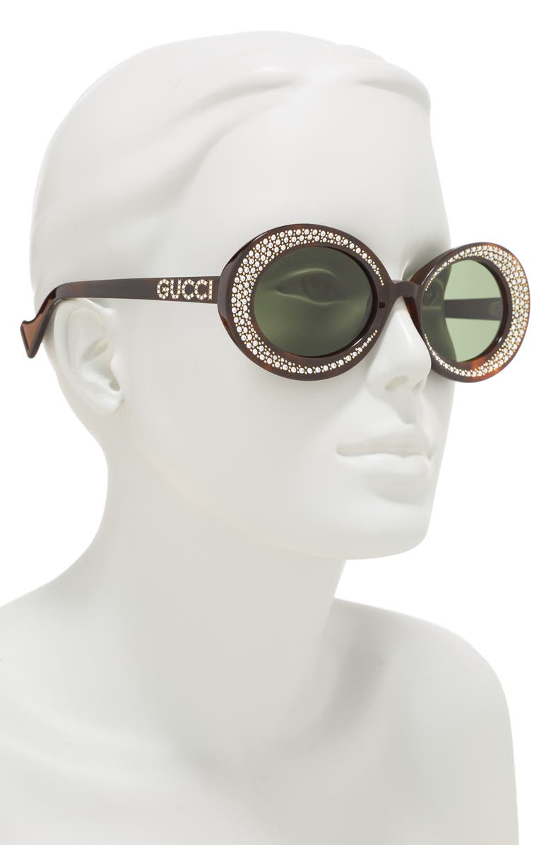 Gucci 54mm Round Sunglasses, Alternate, color,